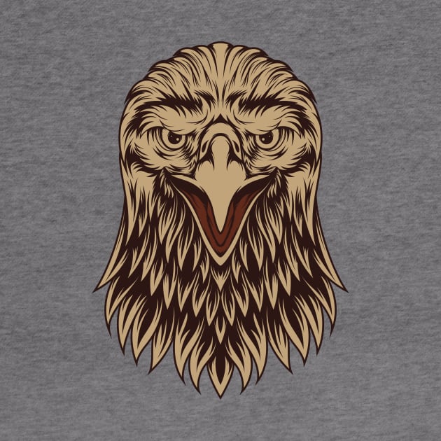 Vintage Eagle Head by JagatKreasi